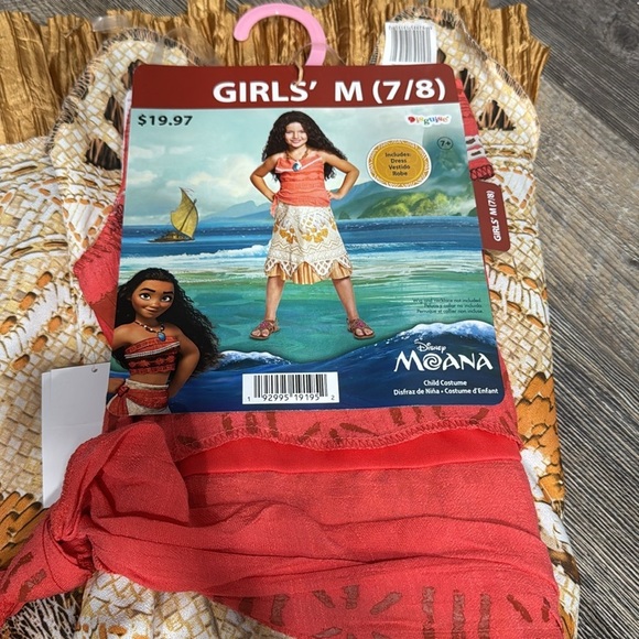Disney's Moana Classic Costume for Girls, Size M (7/8), by Disguise - Picture 7 of 8